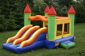 Castle combo bounce house with slide — inflatable rental Sparks NV, 14x14x14